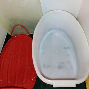 Tupperware ham/turkey storage containers